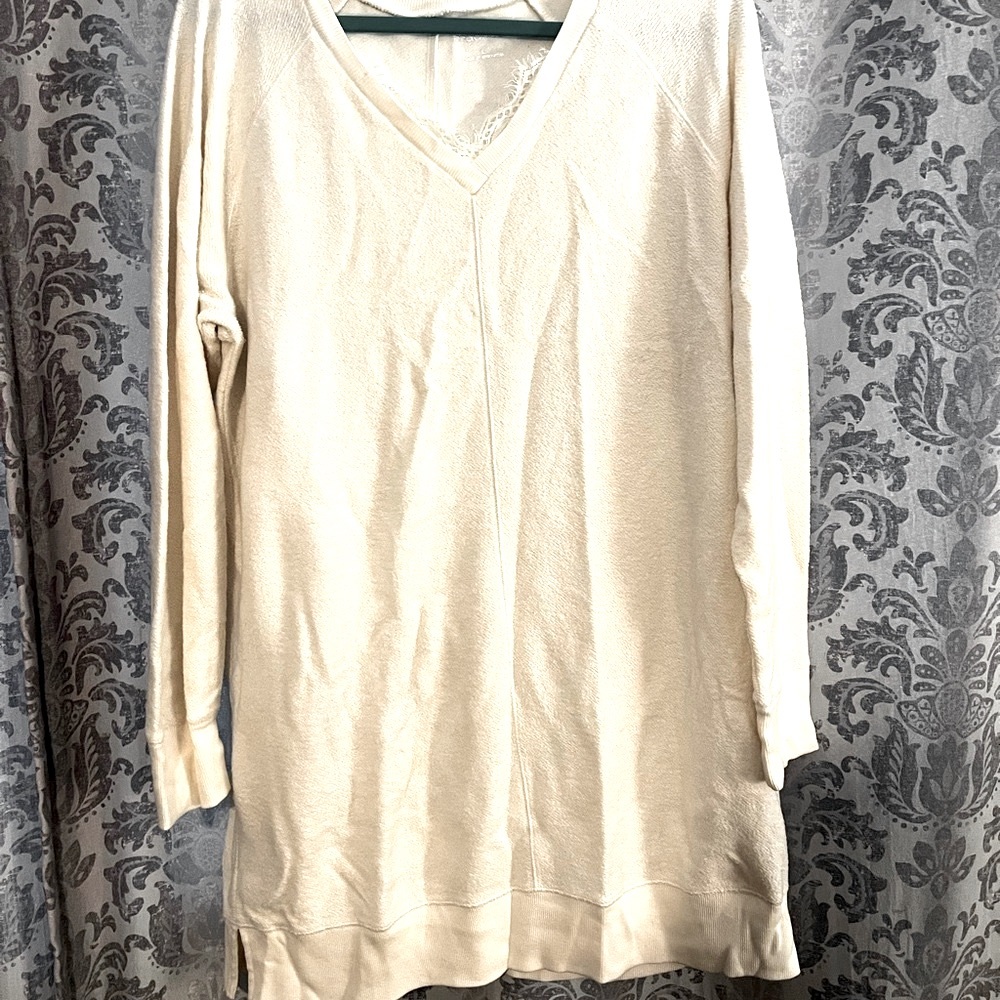 Maurices Cream V-Neck Sweater